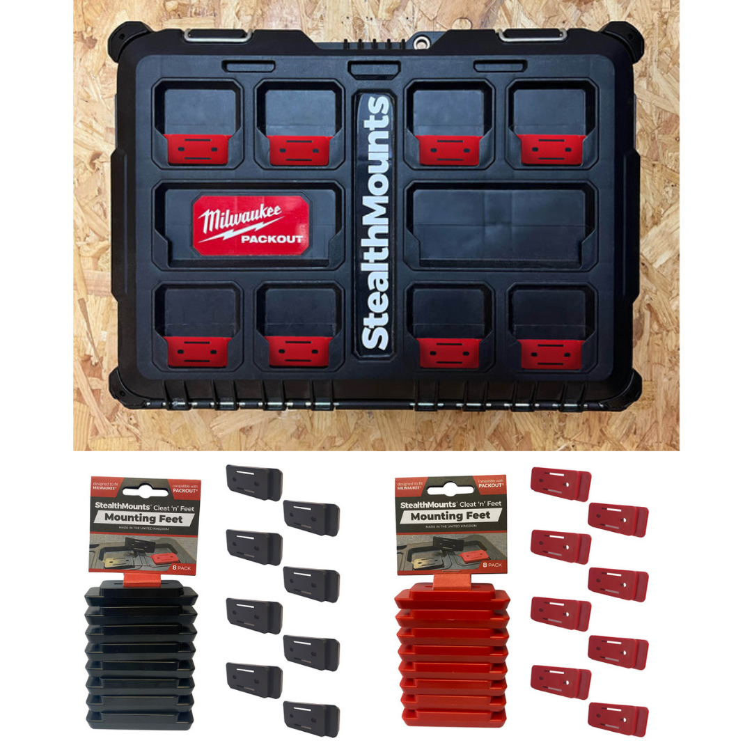 Milwaukee PACKOUT対応 マウンティングフィート (8 Pack Milwaukee PACKOUT対応 マウンティングフィート (8 Pack