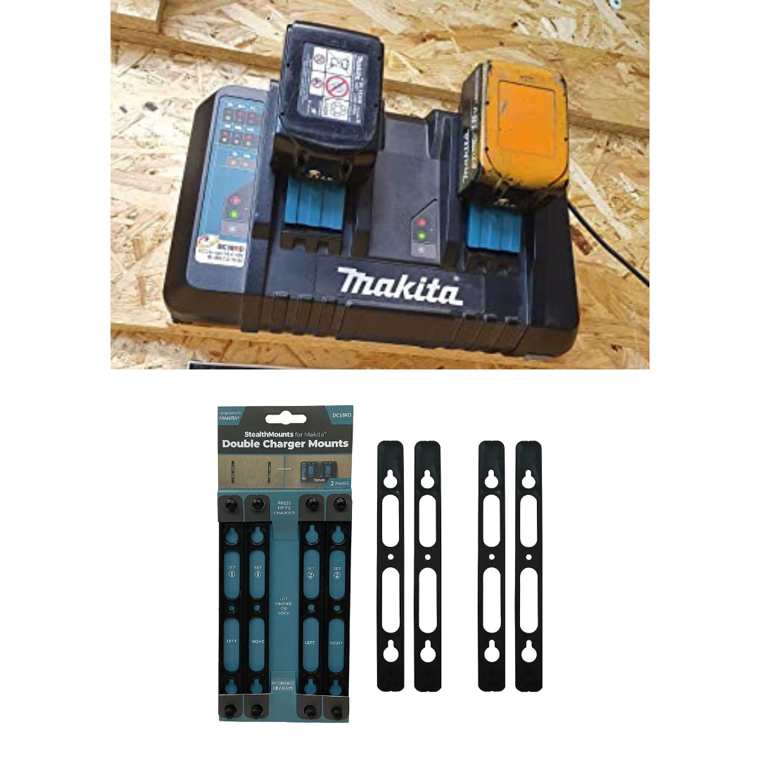Makita-マキタ- DC18RD充電器壁掛け用 ダブルマウント – StealthMounts Makita-マキタ- DC18RD充電器壁掛け用 ダブルマウント – StealthMounts