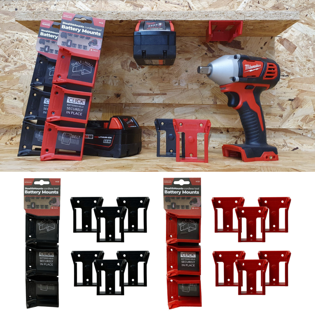 Milwaukee-ミルウォーキー- M18 バッテリーマウント (6 Pack)