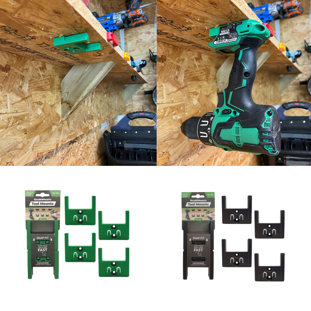 Hikoki-ハイコーキ- 14.4V,18V,36V ツールマウント (4 Pack Hikoki-ハイコーキ- 14.4V,18V,36V ツールマウント (4 Pack