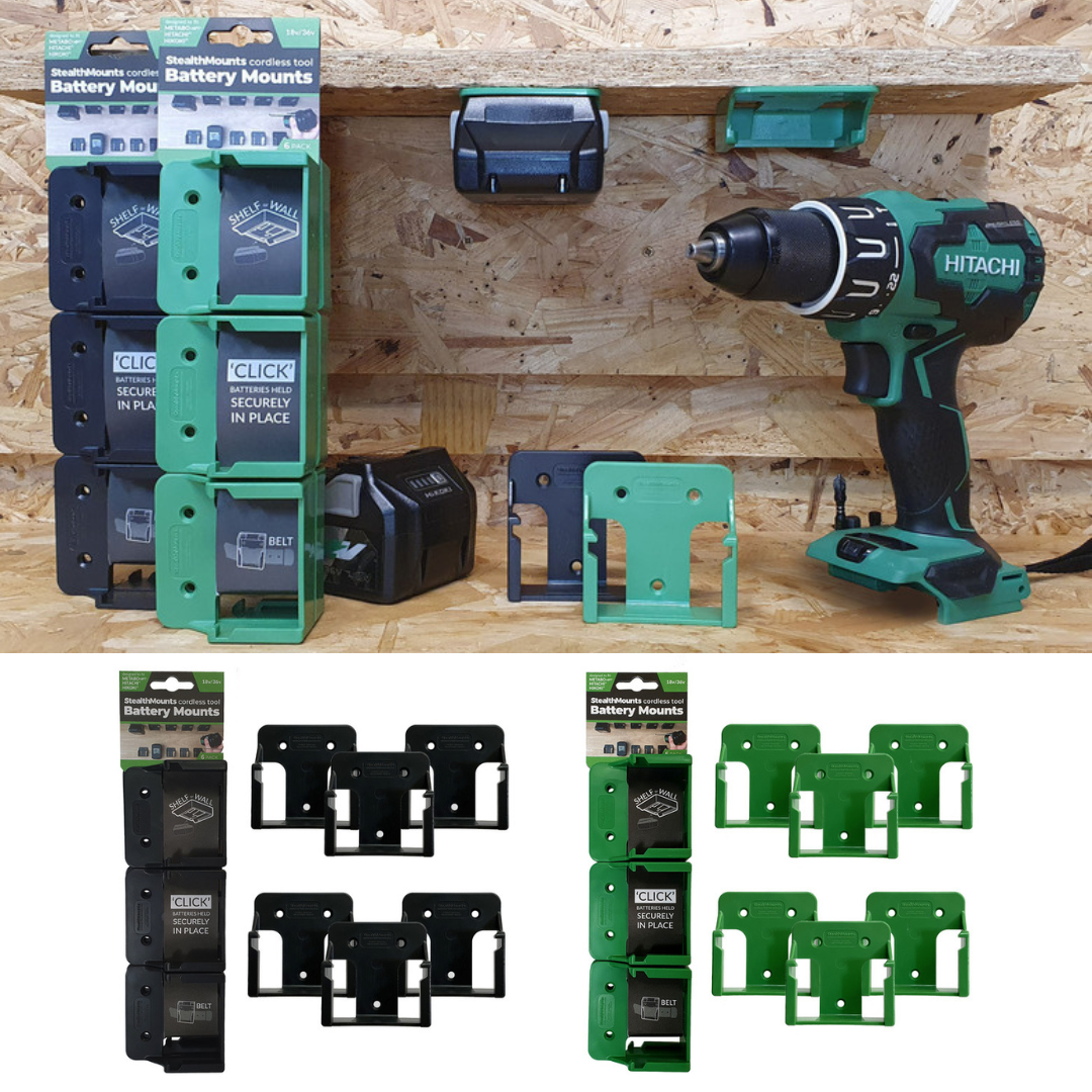 Hikoki-ハイコーキ- 14.4V,18V,36V バッテリーマウント (6 Pack Hikoki-ハイコーキ- 14.4V,18V,36V バッテリーマウント (6 Pack
