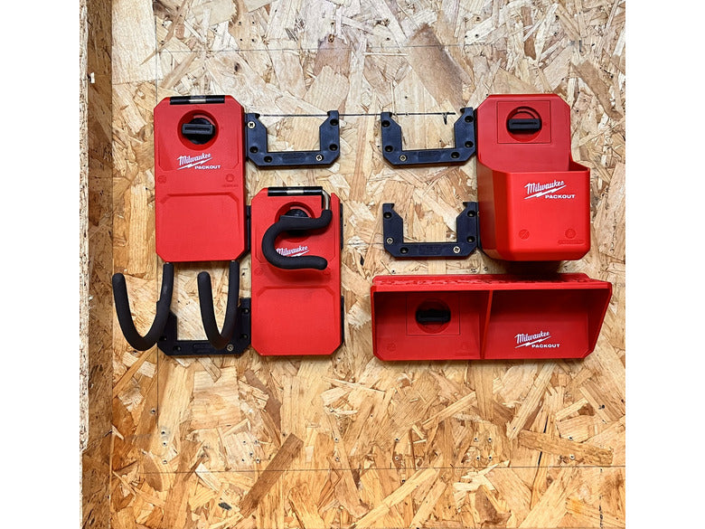 Milwaukee PACKOUT対応 マウンティングクリート  V2 (6 Pack)-BLACK