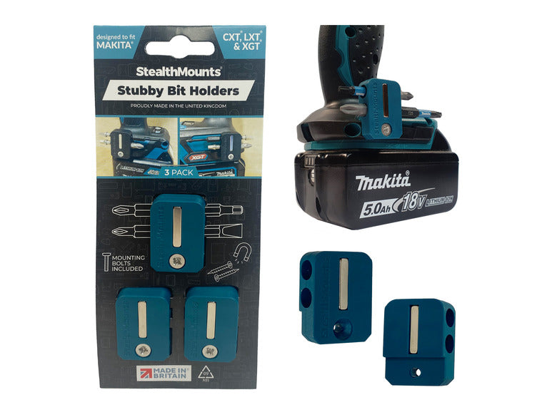 Makita-マキタ- Stubby マグネティック ビットホルダー (3 Pack)